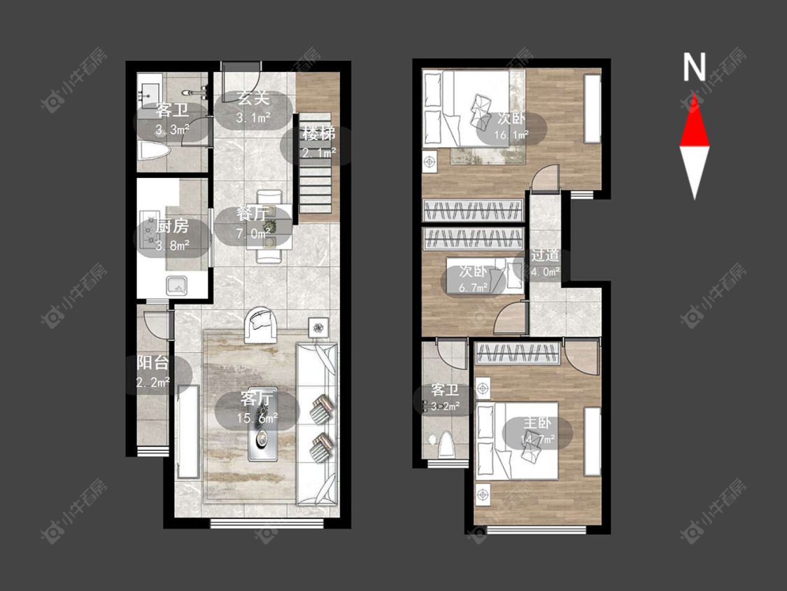 天誉城市花园房源户型图 常州天誉城市花园在售二手房源户型图_小牛看房