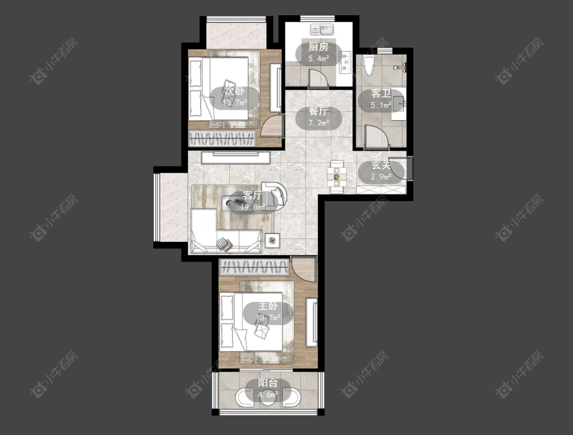 百馨北北苑房源户型图 常州百馨北北苑在售二手房源户型图_小牛看房