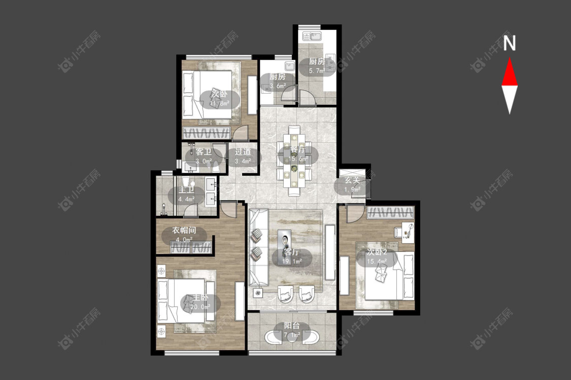 常州绿地峰云汇在售二手房源户型图_小牛看房