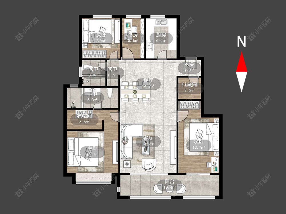璞樾春秋房源户型图 常州璞樾春秋在售二手房源户型图_小牛看房
