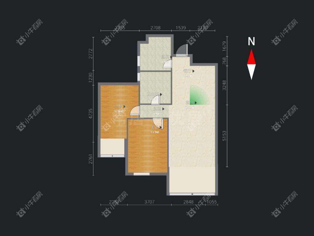 常州高成天鹅湖2室2厅1卫出租_小牛看房