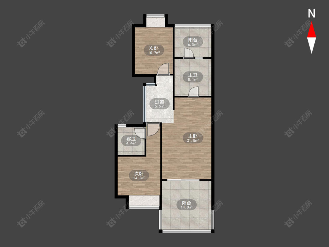 常州路劲城三期在售二手房源户型图_小牛看房