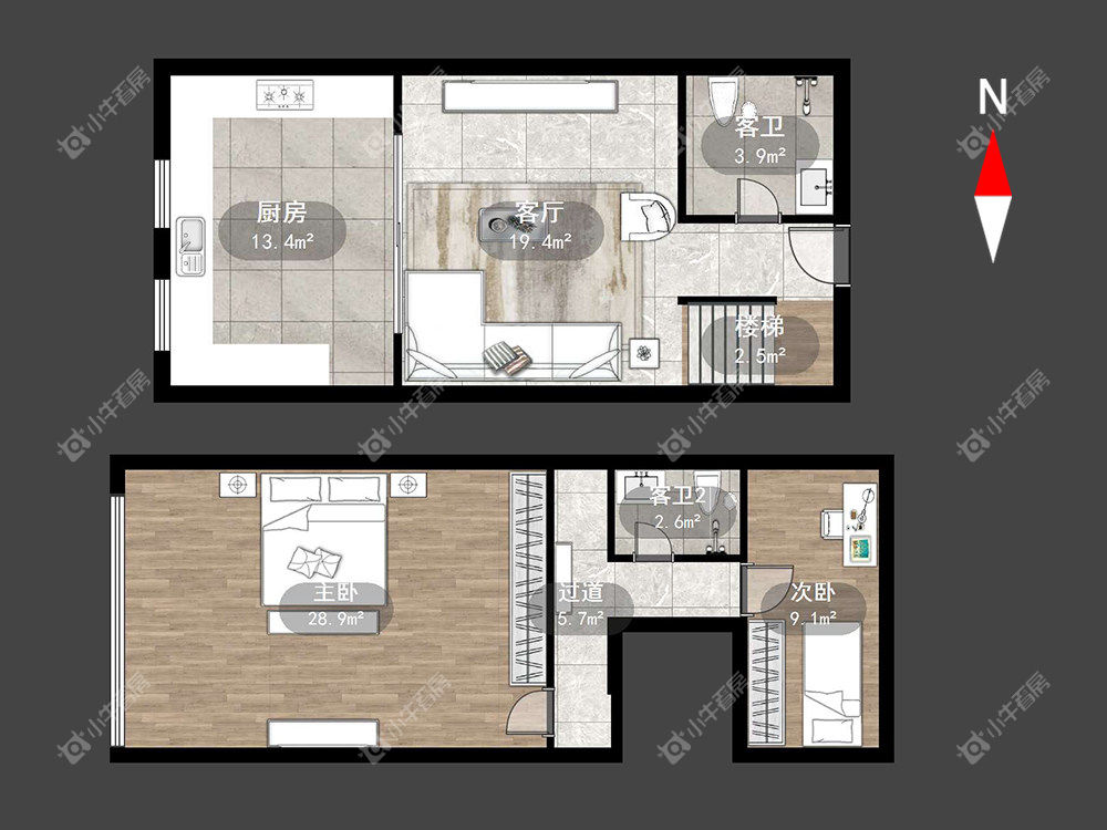吾悦广场金苹果公寓房源户型图 常州吾悦广场金苹果公寓在租房源户型图_小牛看房