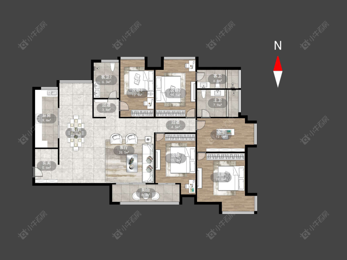 常州天润园在售二手房源户型图_小牛看房