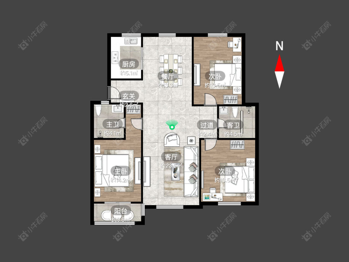泰山三村房源户型图 常州泰山三村在售二手房源户型图_小牛看房