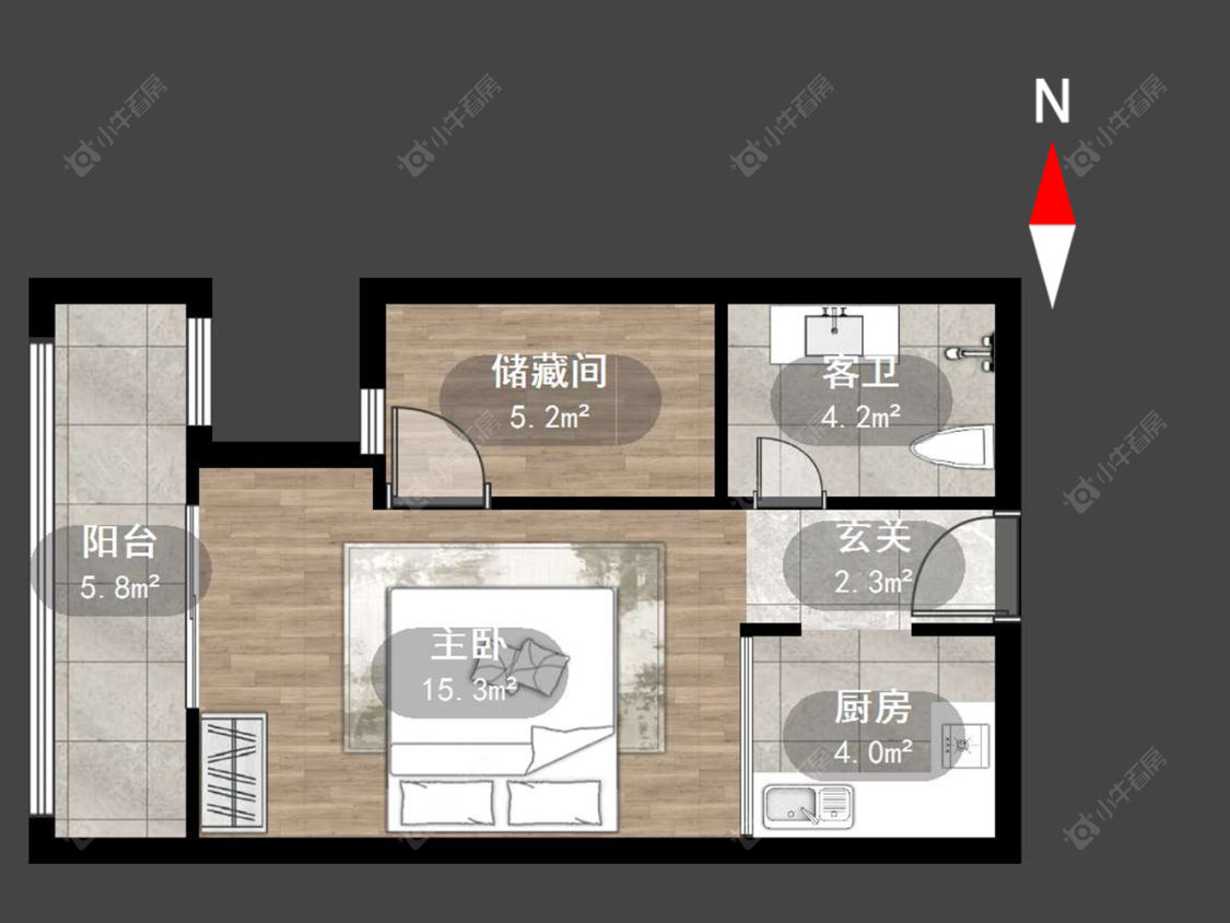 常州莱蒙城领尚在售二手房源户型图_小牛看房