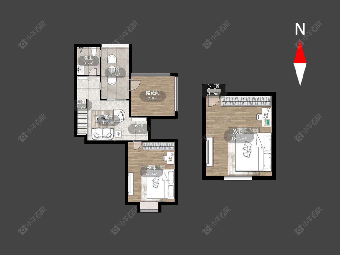 常州怡康花园在售二手房源户型图_小牛看房