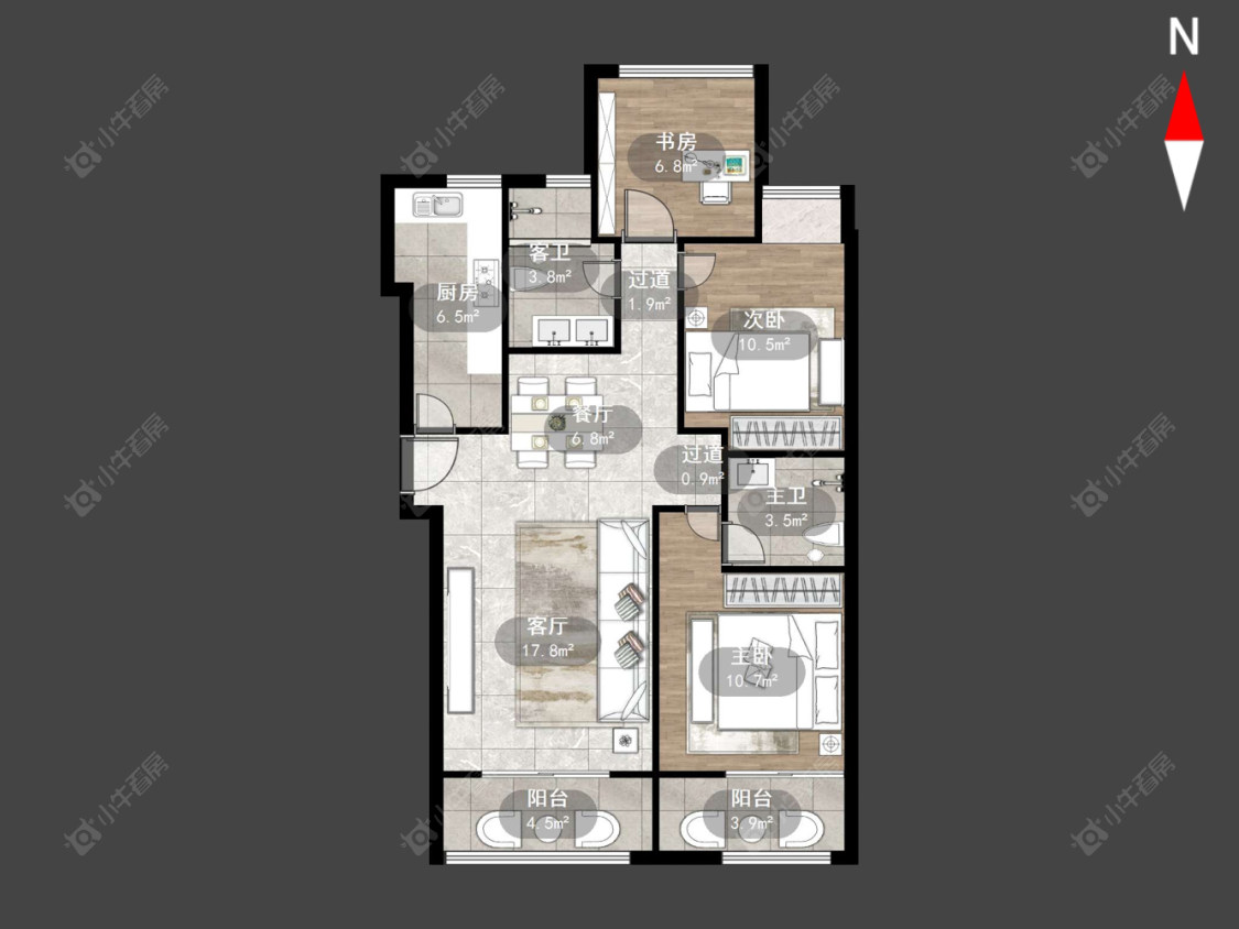 运河天地房源户型图 常州运河天地在售二手房源户型图_小牛看房
