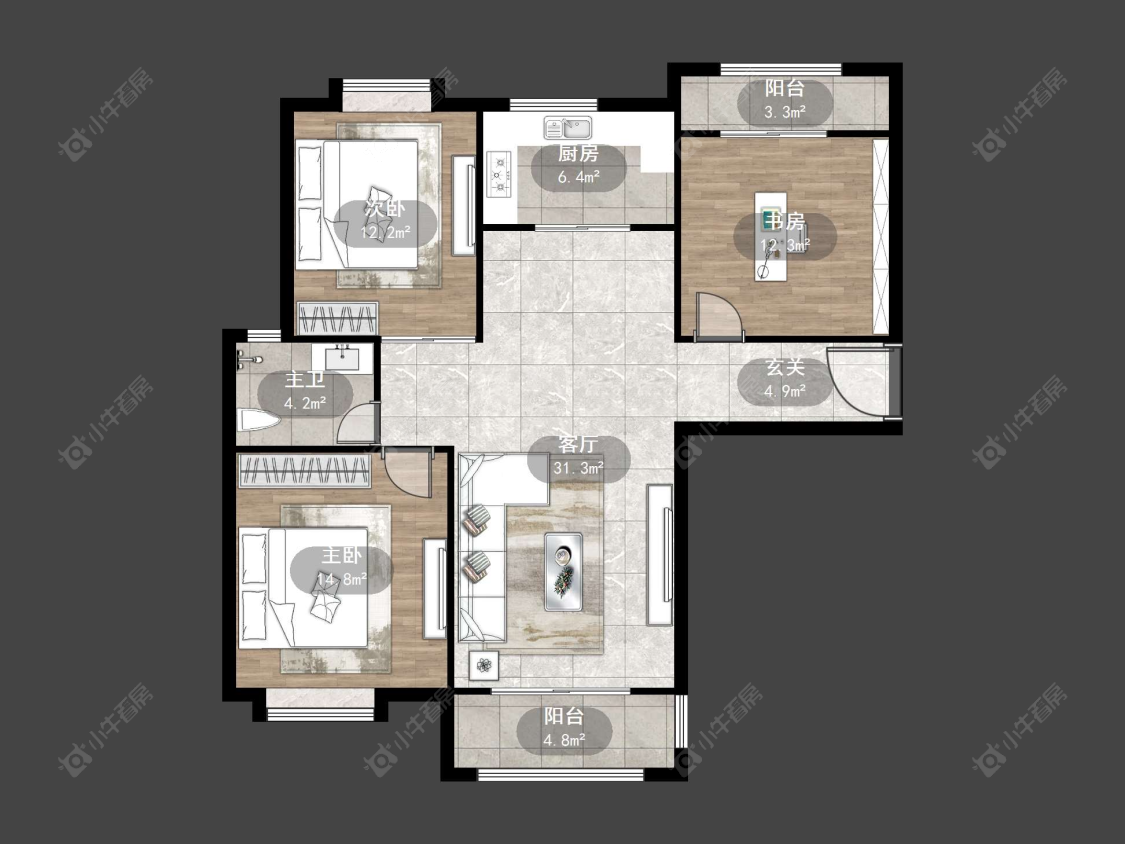 丹阳天悦名城在售二手房源户型图_小牛看房