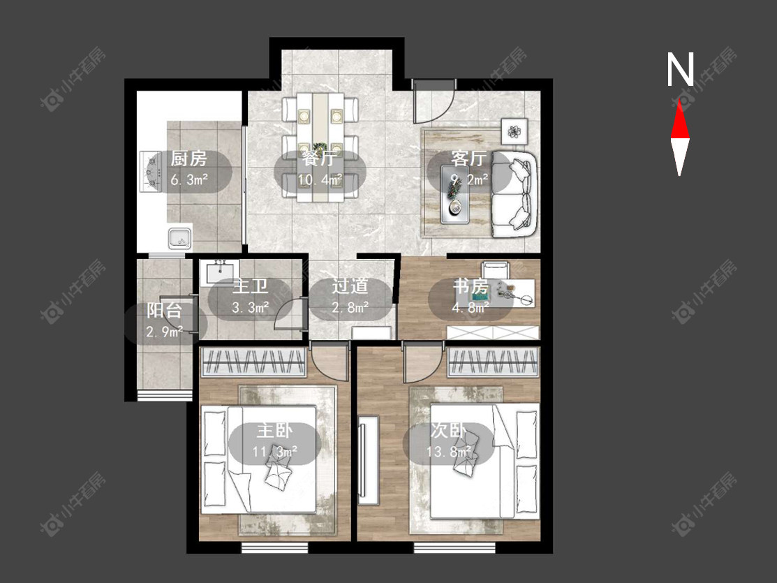 常州泰和之春在售二手房源户型图_小牛看房