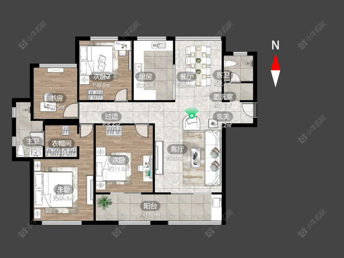 常州嘉禾尚郡在售二手房源户型图_小牛看房