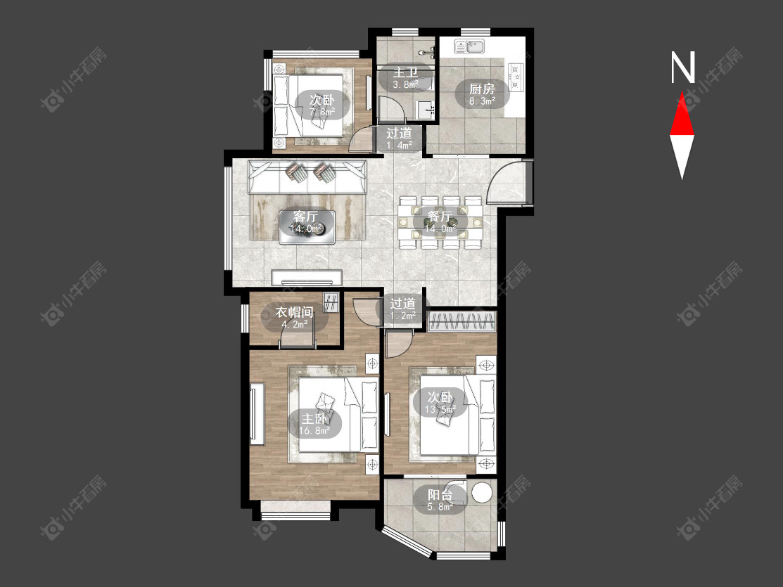 天翼御品苑房源户型图 常州天翼御品苑在售二手房源户型图_小牛看房