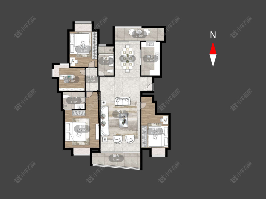 常州怀德名园在售二手房源户型图_小牛看房