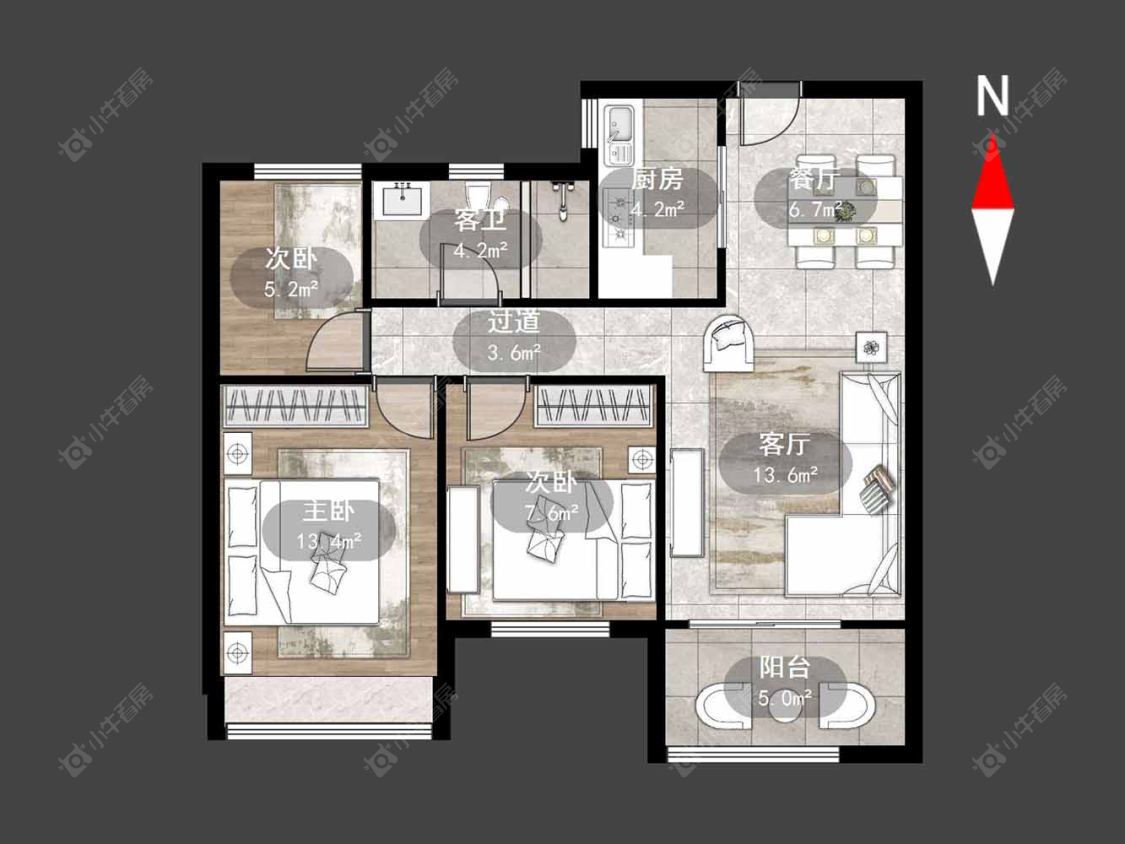 常州凯尔锋度在售二手房源户型图_小牛看房