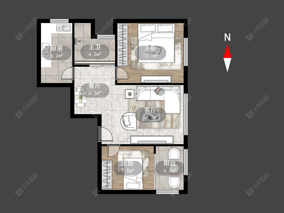 常州绿地世纪城一期在售二手房源户型图_小牛看房