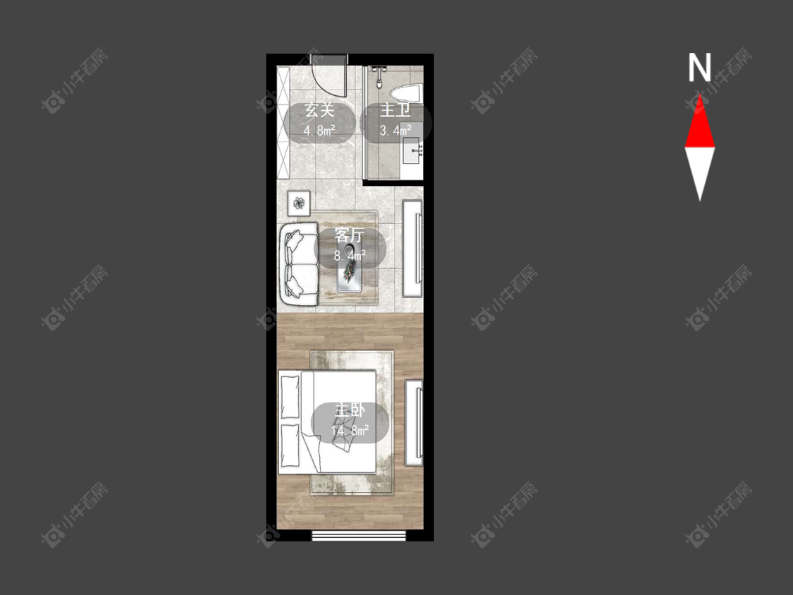 常州风华瓴著在售二手房源户型图_小牛看房