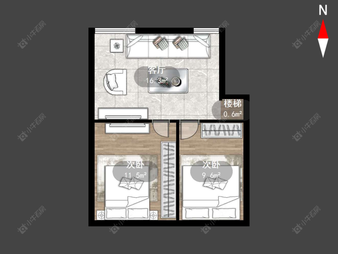 常州西新桥三村在售二手房源户型图_小牛看房