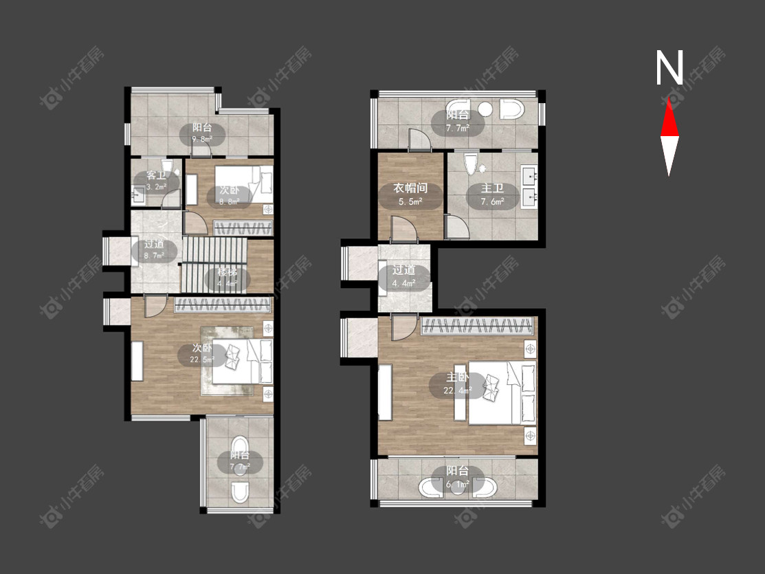 银河湾明苑别墅区房源户型图 常州银河湾明苑别墅区在售二手房源户型图_小牛看房