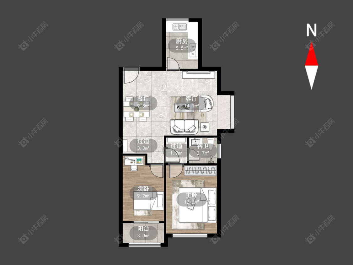 常州西林家园二期在售二手房源户型图_小牛看房