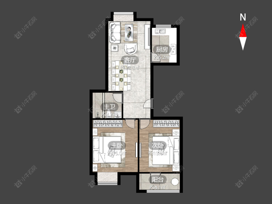 常州荆川里续建在售二手房房源户型图_小牛看房