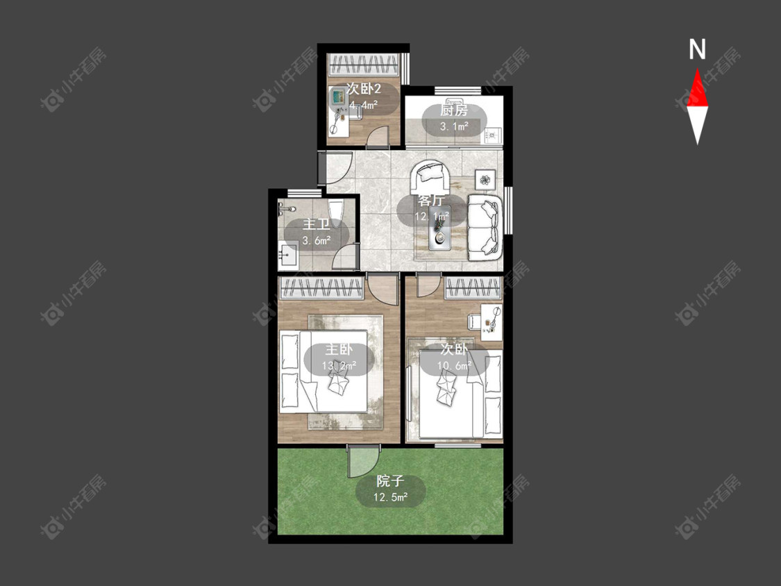 清潭六村房源户型图 常州清潭六村在售二手房源户型图_小牛看房