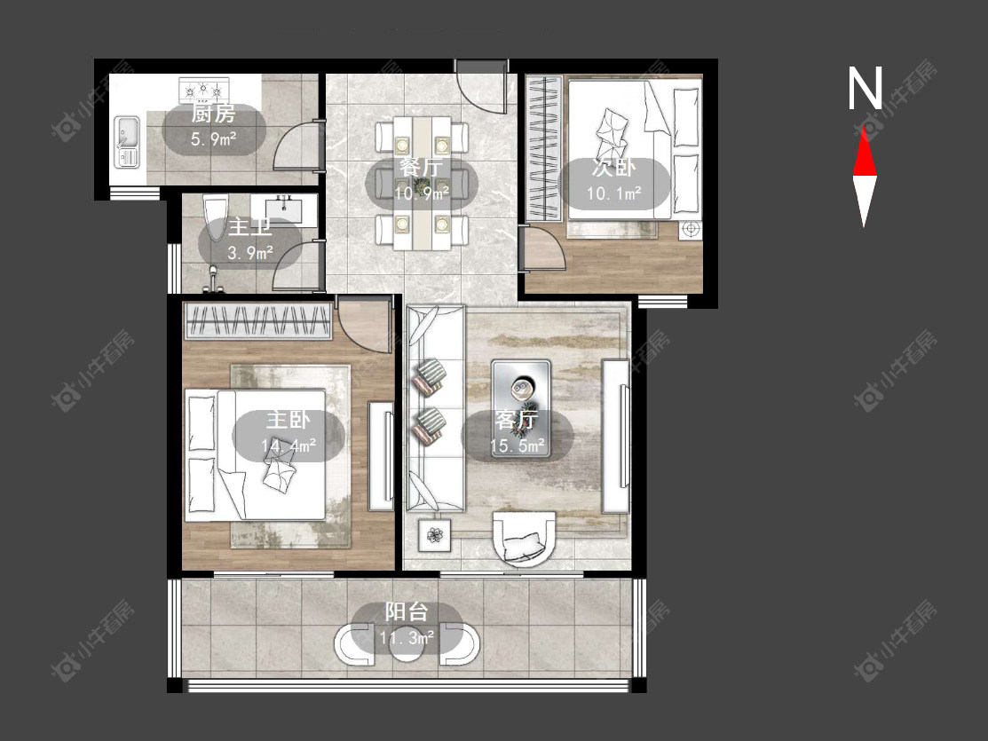 常州光华世家在售二手房源户型图_小牛看房