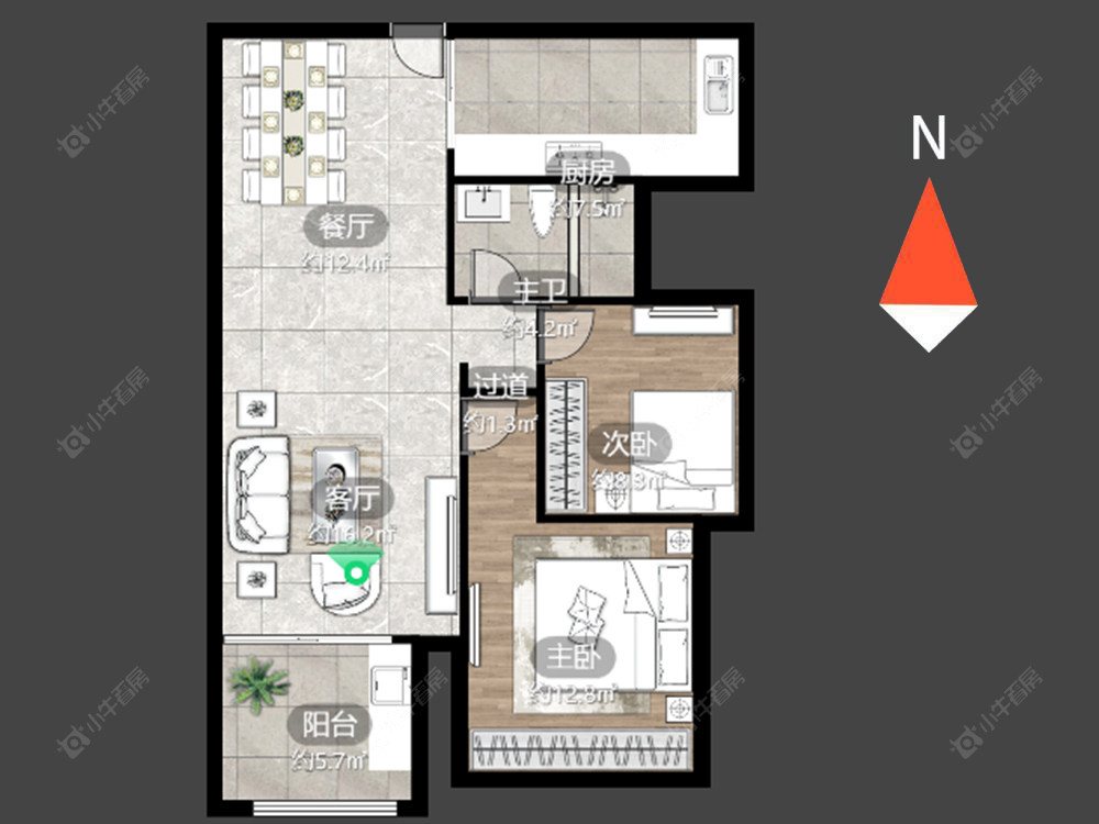 常州天隽峰在售二手房源户型图_小牛看房
