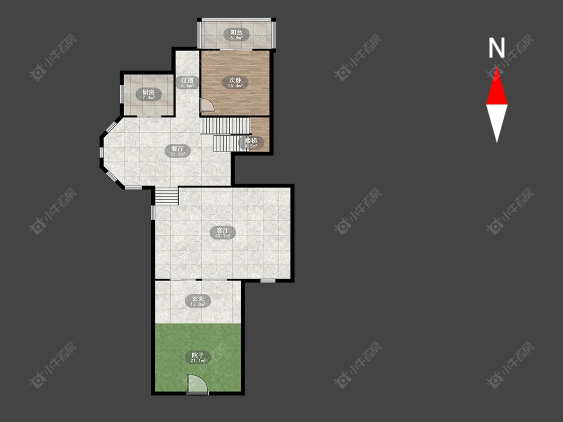 常州大名城北区别墅区在售二手房源户型图_小牛看房