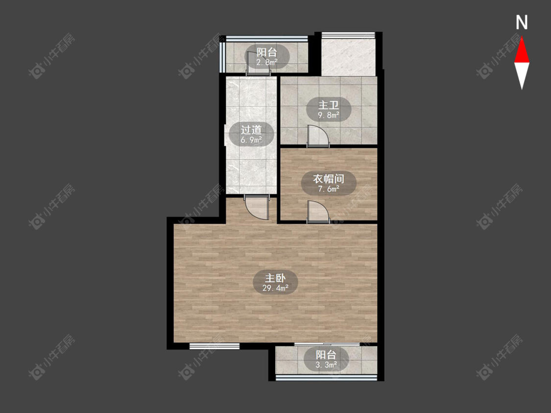常州新城香溢澜桥一期在售二手房源户型图_小牛看房