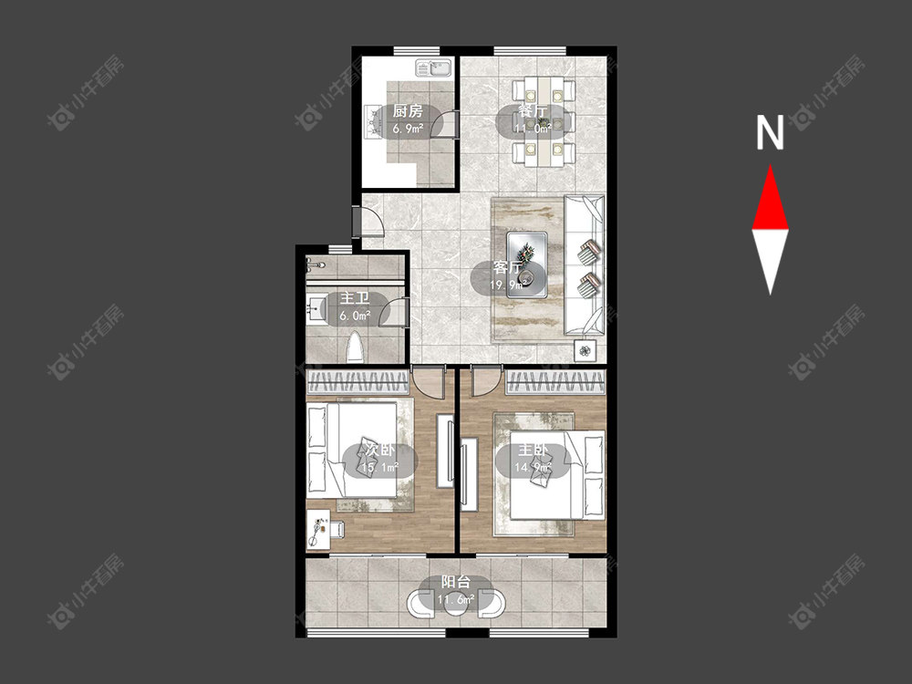 常州湾里新村在售二手房源户型图_小牛看房