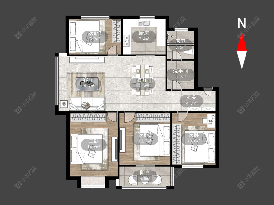 常州腾龙苑东区在售二手房源户型图_小牛看房