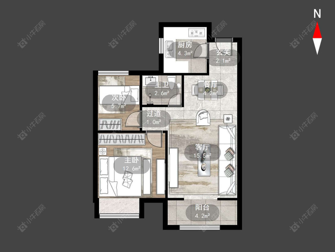 清云澜湾A区房源户型图 常州清云澜湾A区在售二手房源户型图_小牛看房