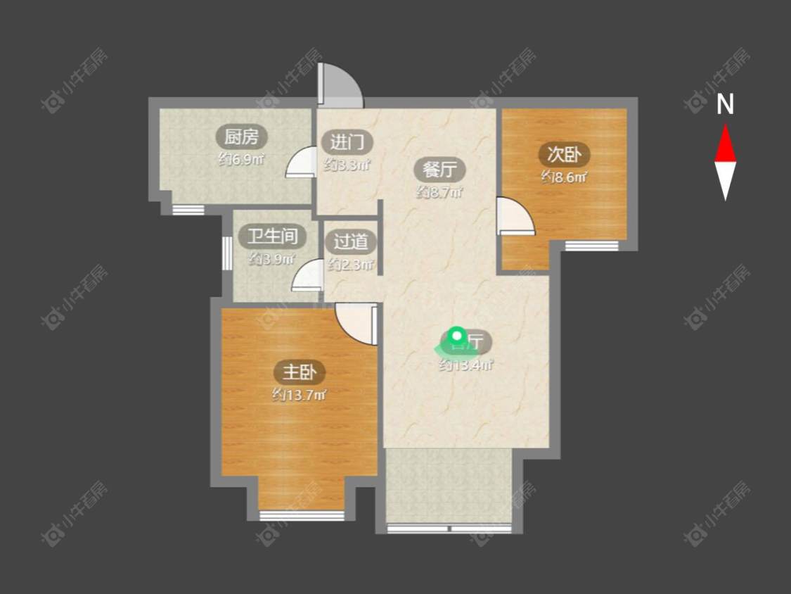 常州景瑞望府在售二手房源户型图_小牛看房