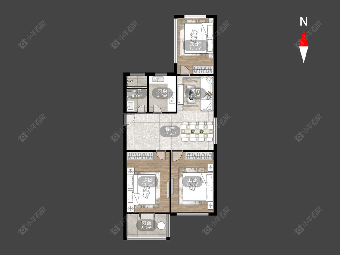 常州怀德中路在售二手房房源户型图_小牛看房