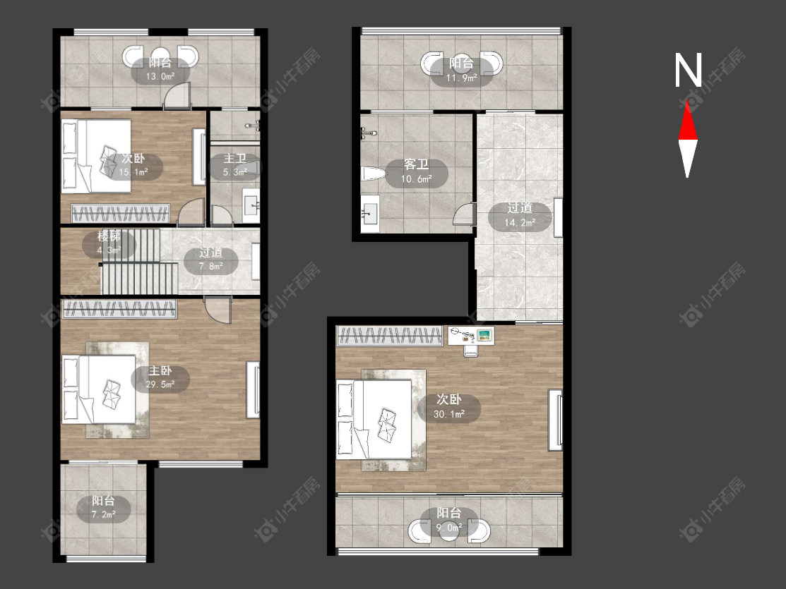 常州银河湾明苑别墅区在售二手房源户型图_小牛看房