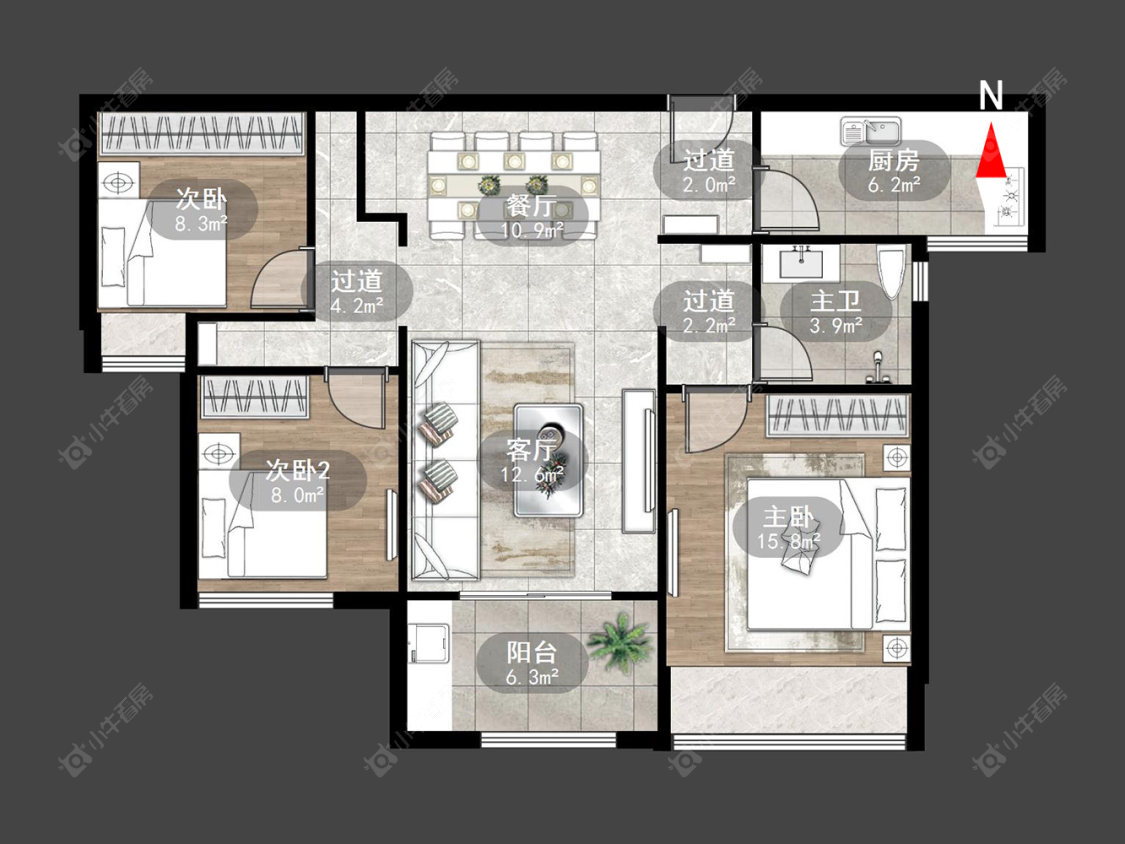 常州雅居乐凤凰台在售二手房源户型图_小牛看房