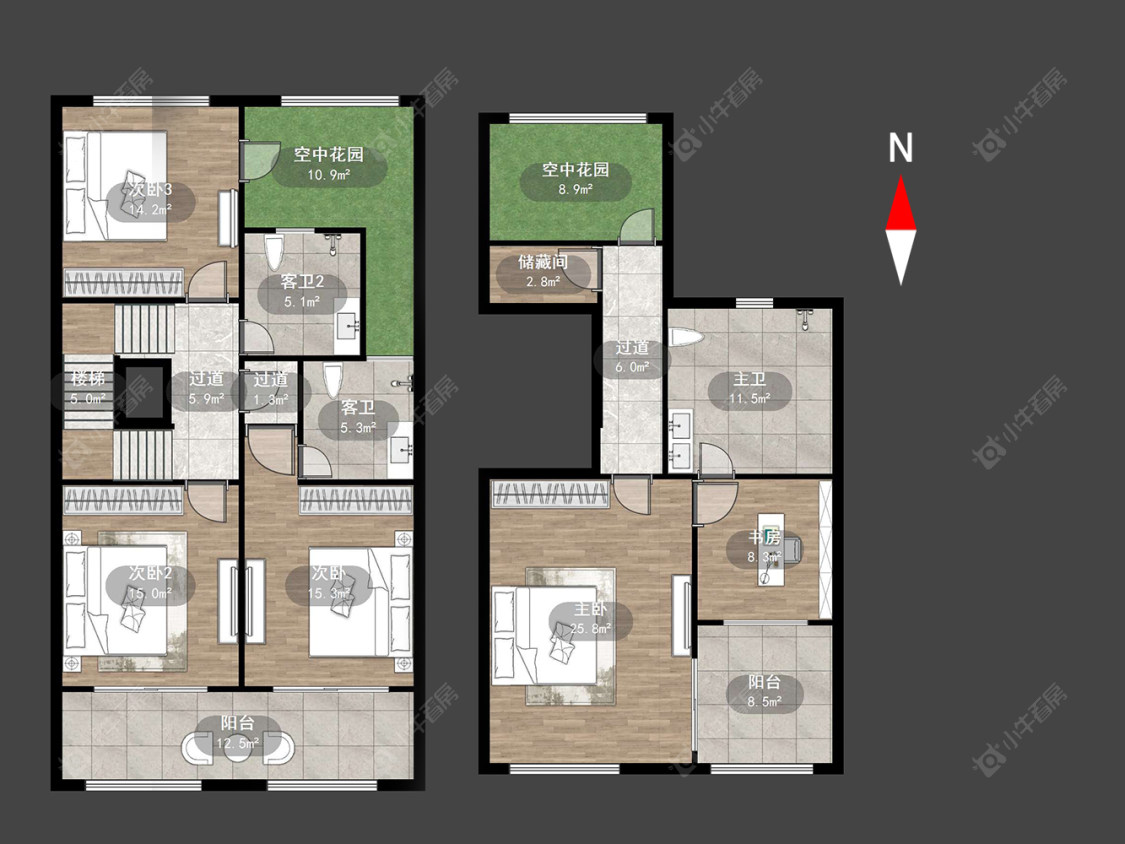 绿都万和城三区房源户型图 常州绿都万和城三区在售二手房源户型图_小牛看房