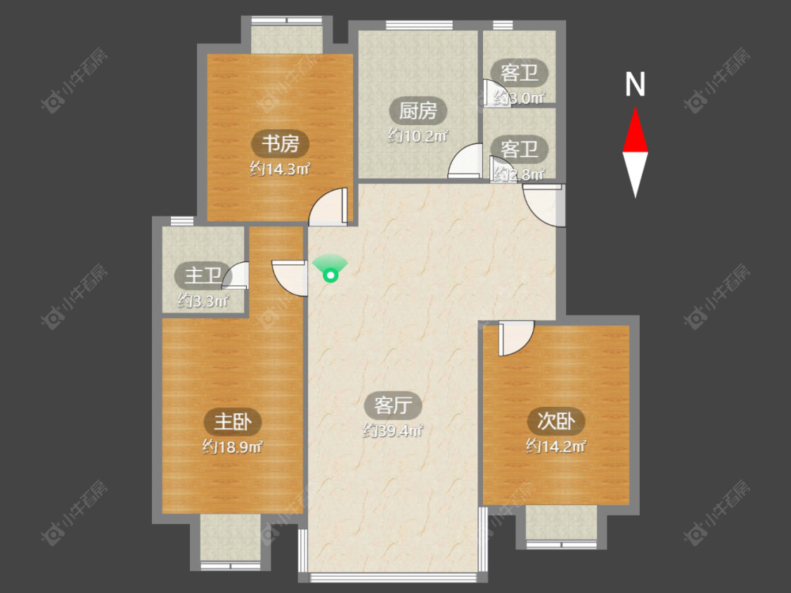 常州怡康花园在售二手房源户型图_小牛看房