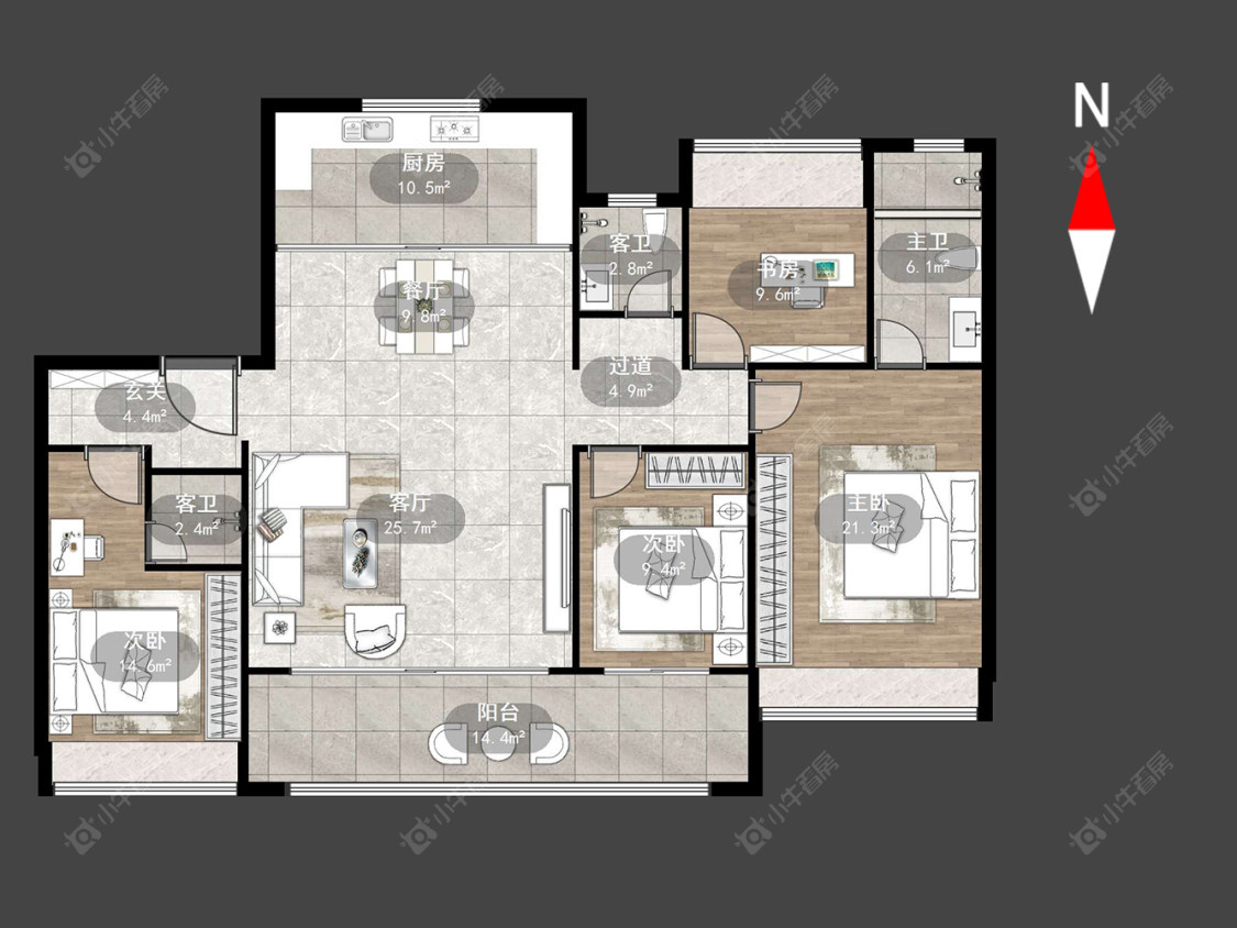 常州万科国宾道在售二手房源户型图_小牛看房