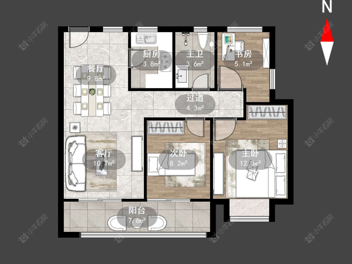 天宁融悦府房源户型图 常州天宁融悦府在售二手房源户型图_小牛看房