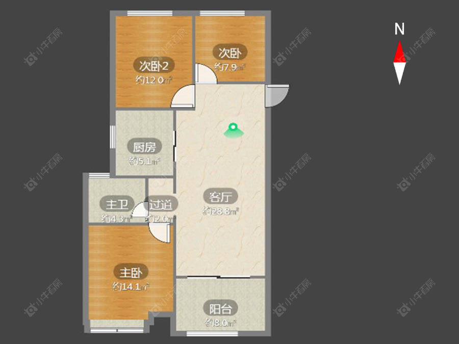 路劲城市印象房源户型图 常州路劲城市印象在售二手房源户型图_小牛看房