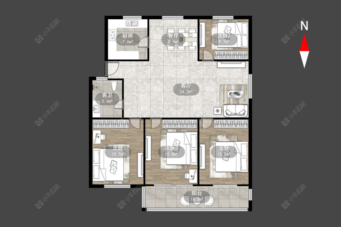 常州花东二村在售二手房源户型图_小牛看房