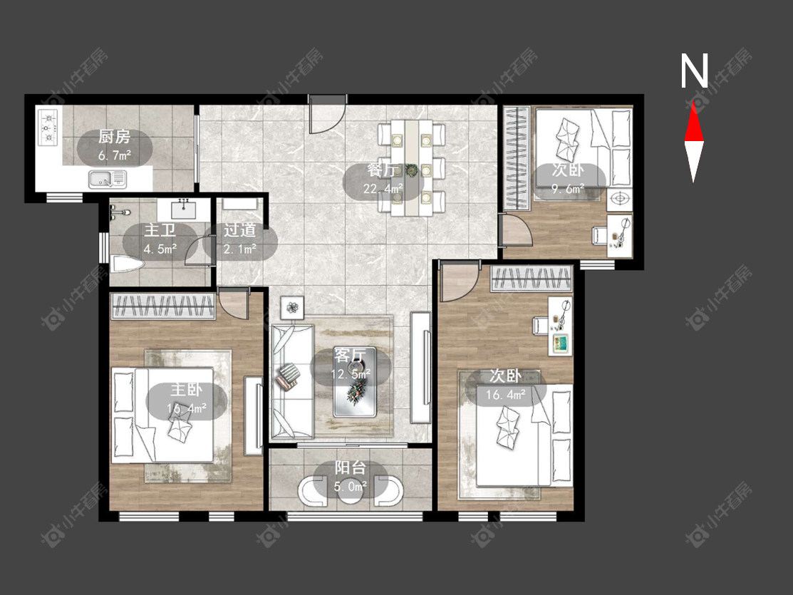 常州新乐花园在售二手房源户型图_小牛看房