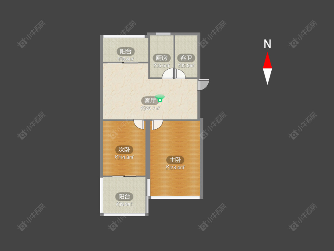 常州润德半岛在售二手房源户型图_小牛看房