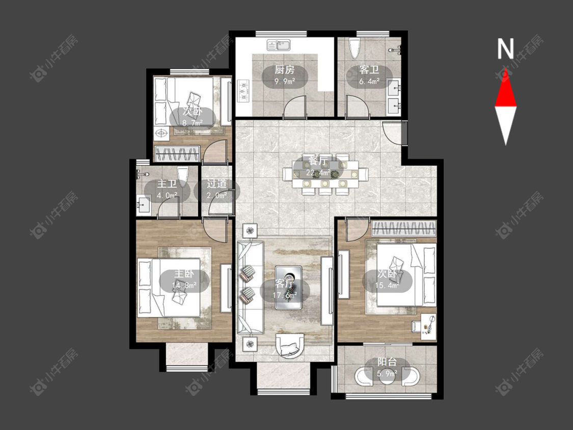常州青司塘公房在售二手房源户型图_小牛看房