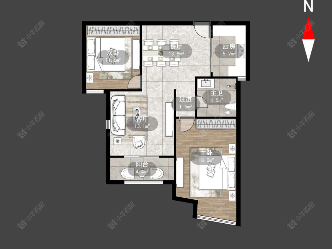 常州名桂坊在售二手房源户型图_小牛看房