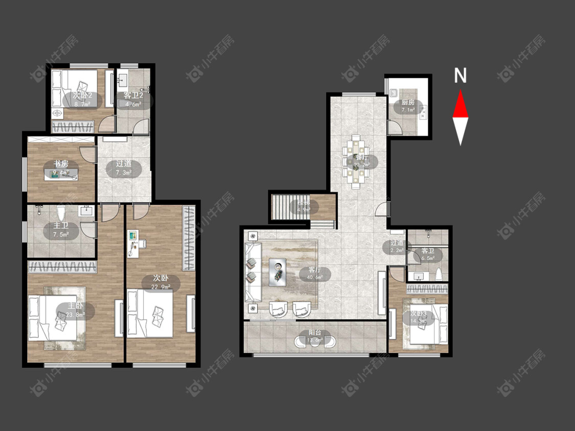 金地天际房源户型图 常州金地天际在售二手房源户型图_小牛看房