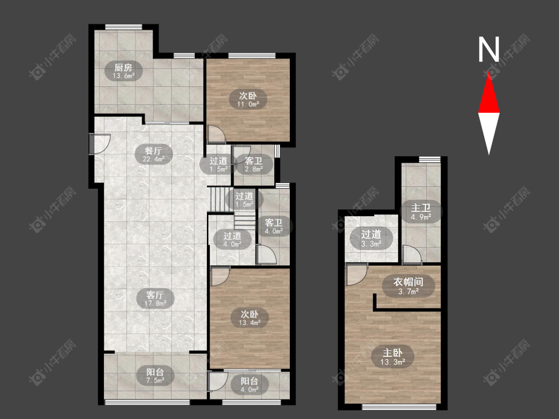 新城璞樾和山房源户型图 常州新城璞樾和山在售二手房源户型图_小牛看房