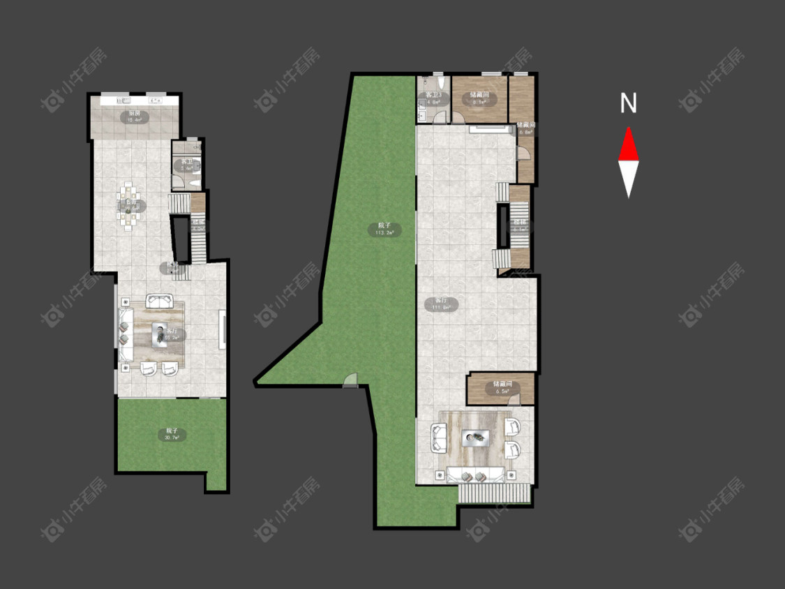 世茂香槟湖一期房源户型图 常州世茂香槟湖一期在售二手房源户型图_小牛看房