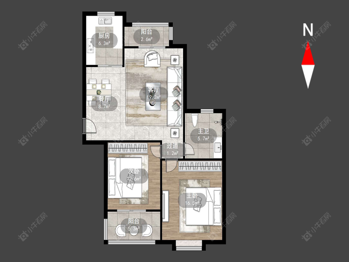 常州玉龙湾花园在售二手房源户型图_小牛看房
